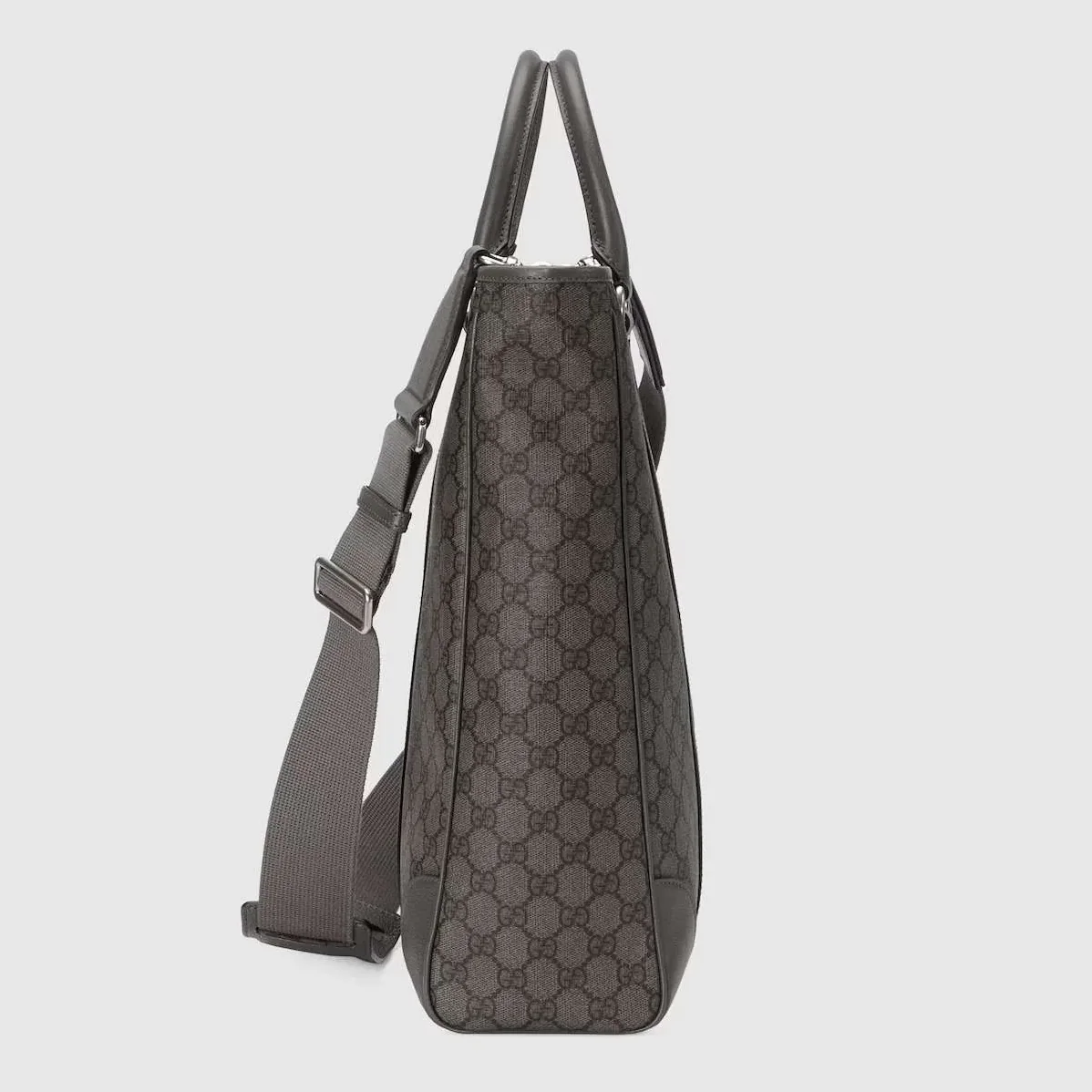 Gucci Ophidia Medium Tote Grey And Black Bag FACJY 1244- 14.2 Inches/ Gucci Ophidia Medium Tote Grey And Black Bag FACJY 1244- 14.2 Inches/