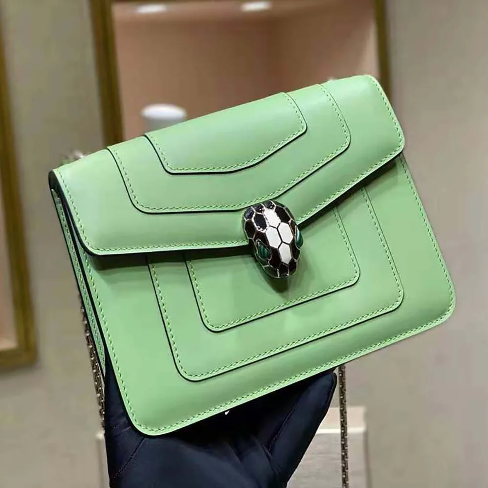 Bvlgari Serpenti Forever Crossbody Bag for Women in Green