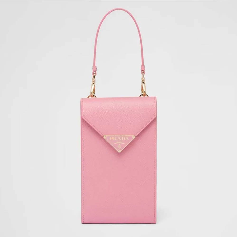 Prada Saffiano Leather Mini-Bag for Women in Pink