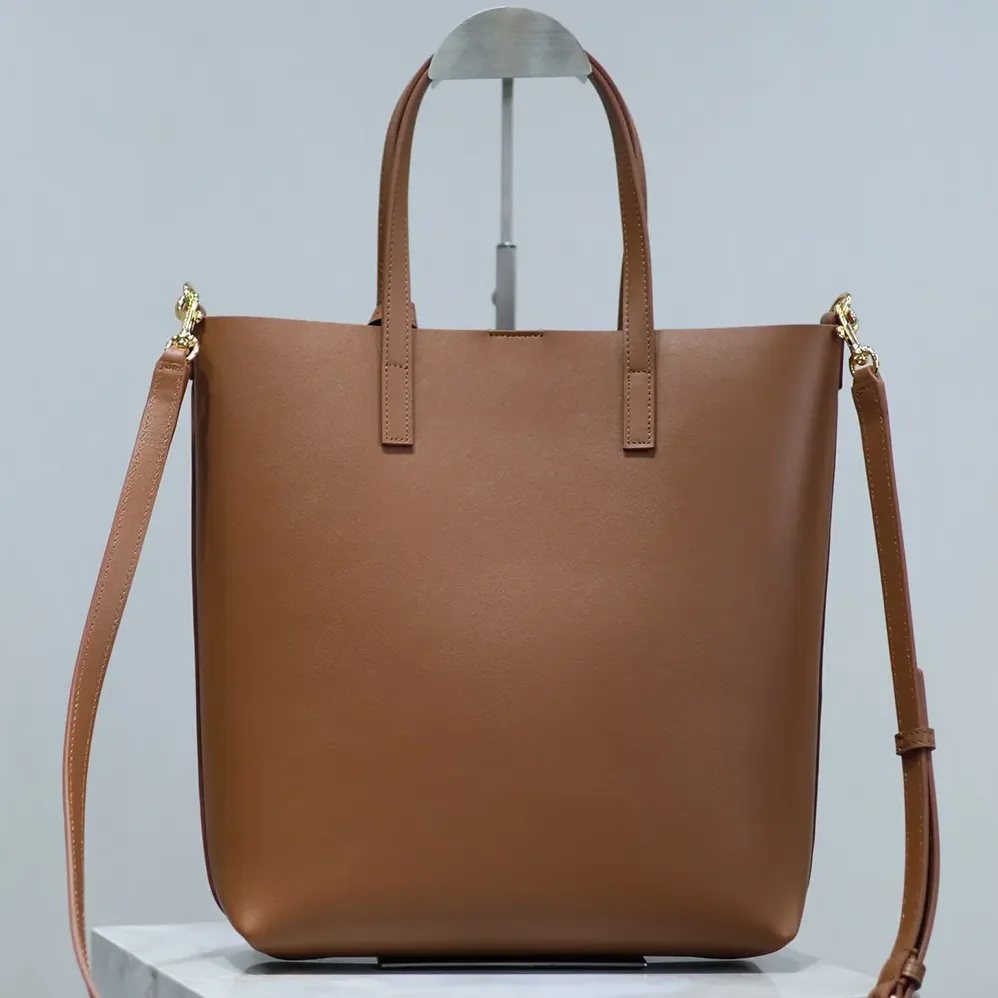 Saint Laurent YSL Shopping Saint Laurent Toy in Leather for Women in Brown