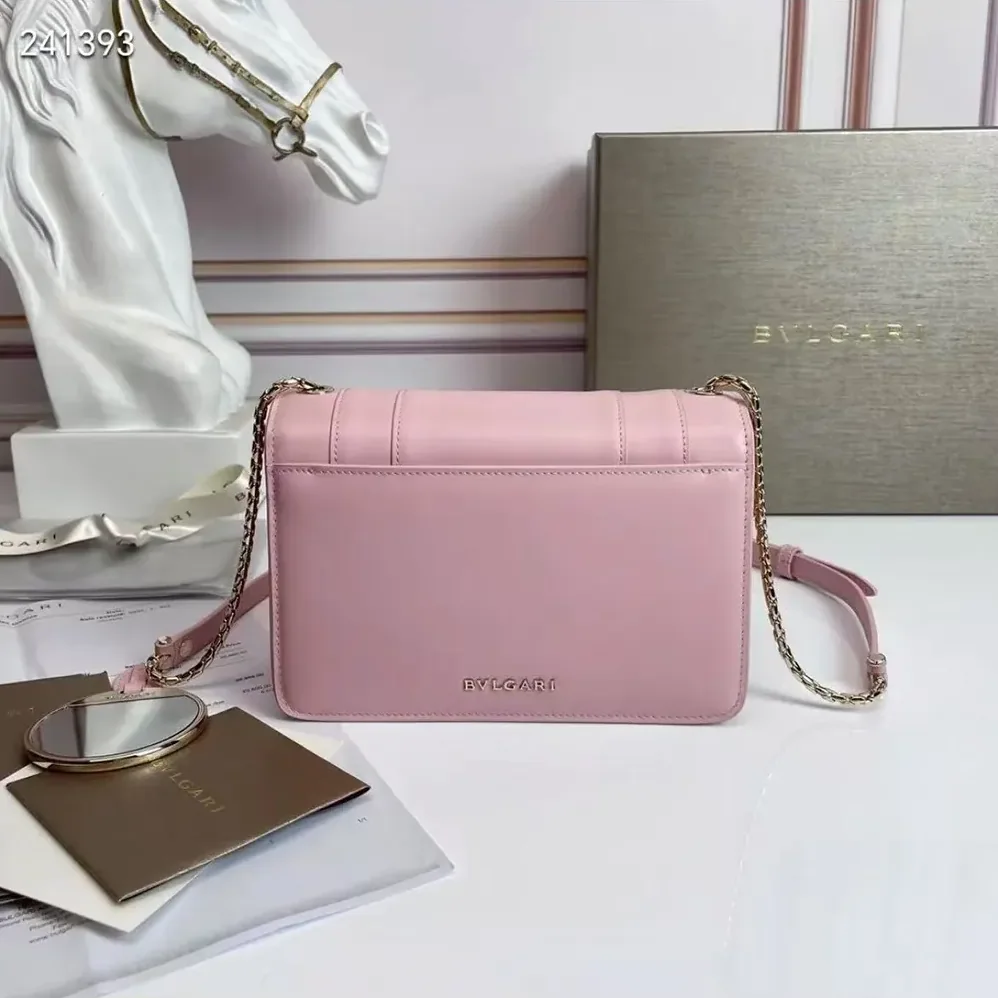 Bvlgari Mini Serpenti Forever East-West Shoulder Bag for Women in Pink Bvlgari Mini Serpenti Forever East-West Shoulder Bag for Women in Pink