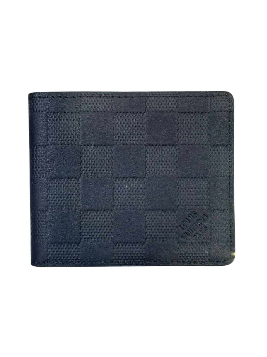 Amazing Black Damier Leather Wallet