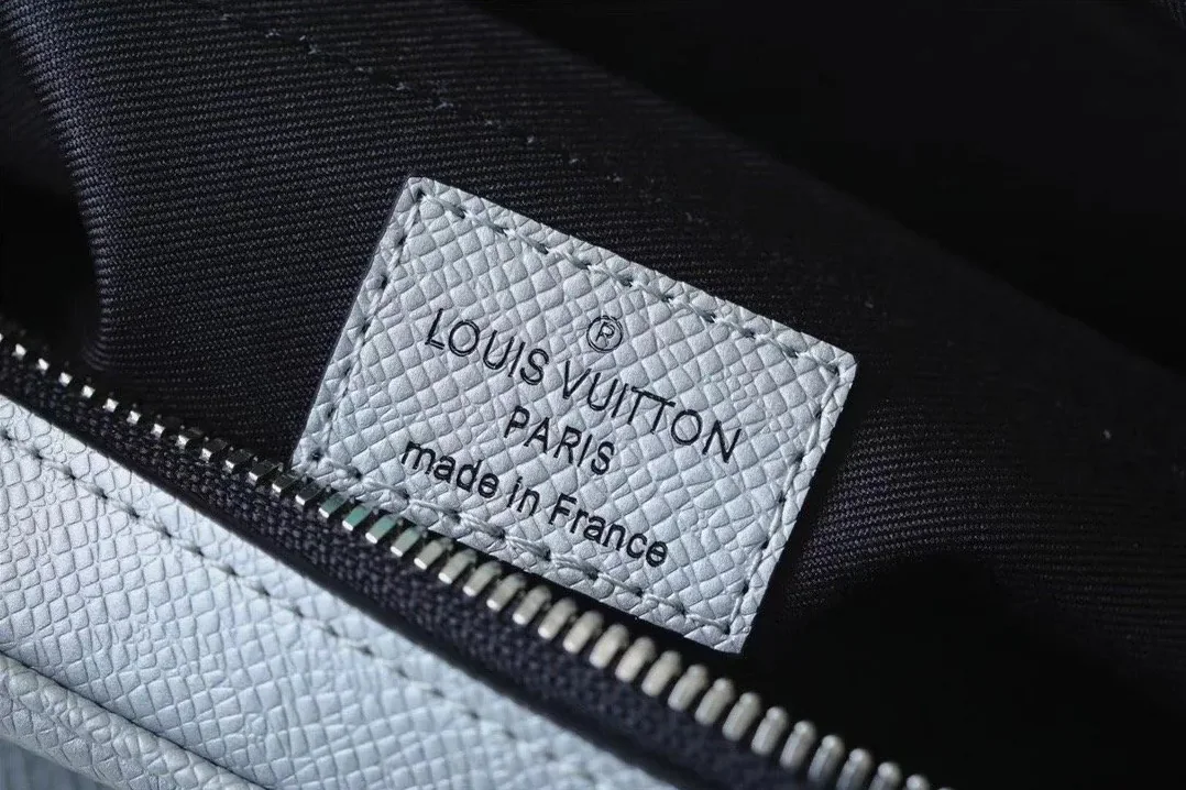 Louis Vuitton Outdoor Messenger Bag Monogram in Taiga Gunmetal Grey /