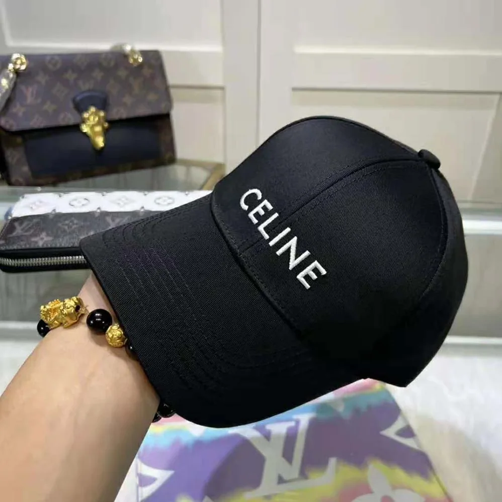 Celine Cotton Drill Baseball Cap for Women in Black Celine Cotton Drill Baseball Cap for Women in Black
