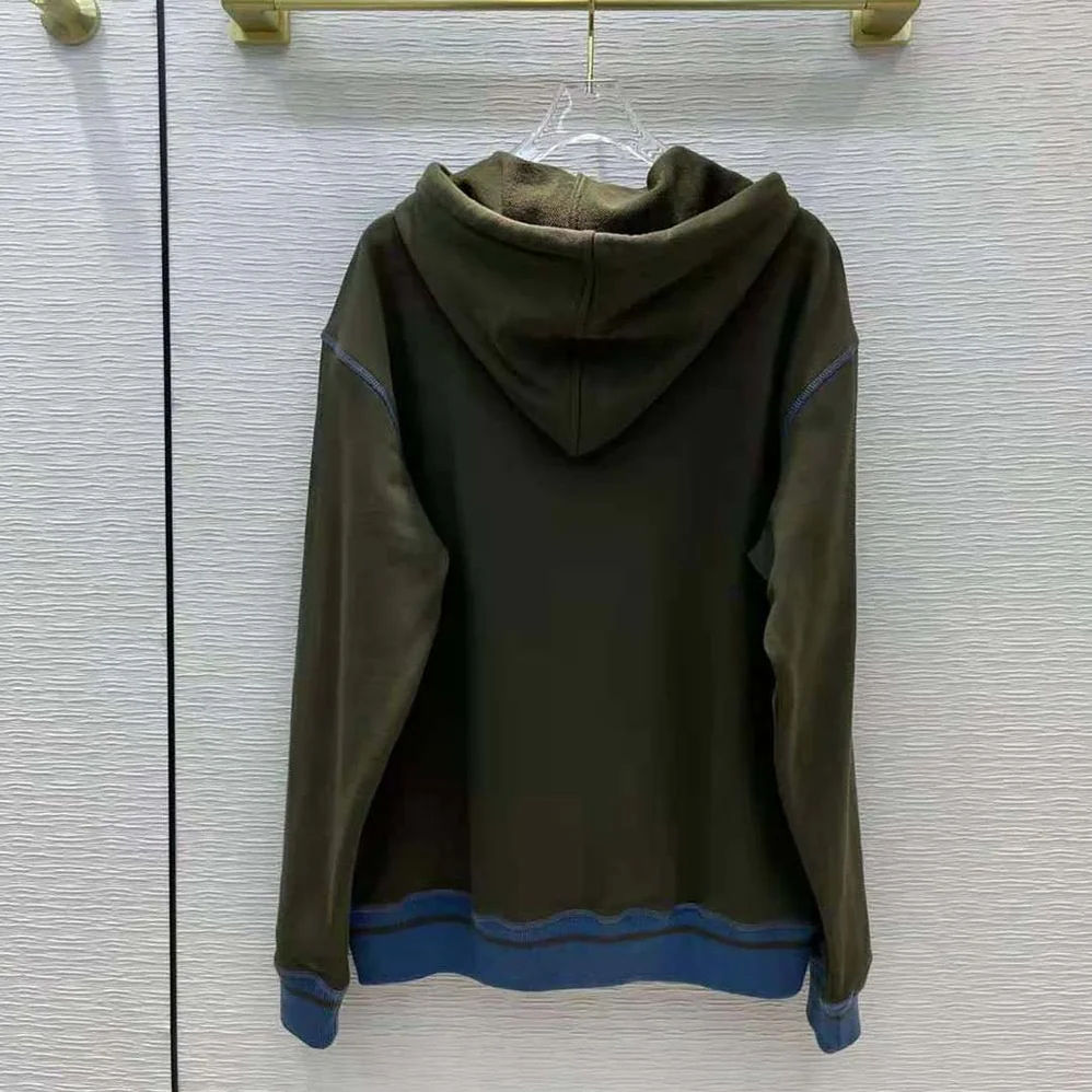Loewe Anagram Hoodie in Cotton for Women in Green