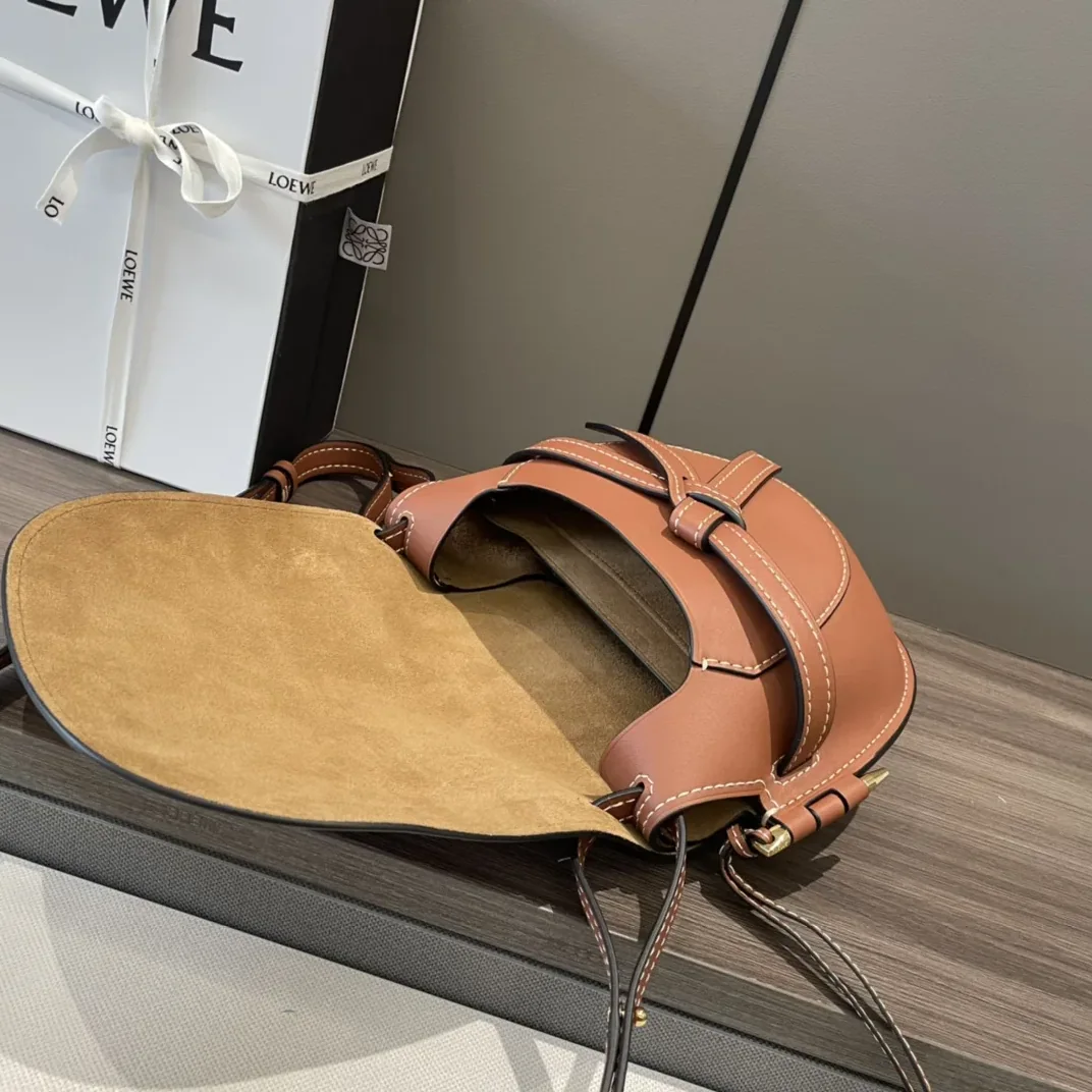 Loewe Mini Gate Dual Bag Brown /