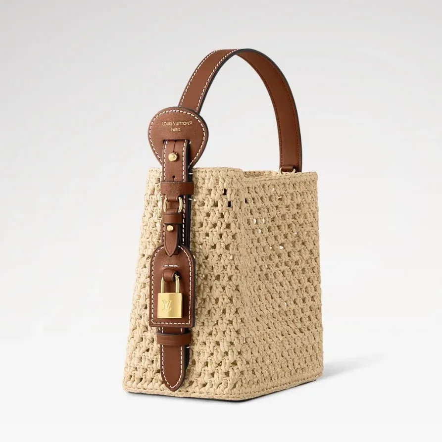 Louis Vuitton All In BB Bucket Bag in Brown Gold Hardware