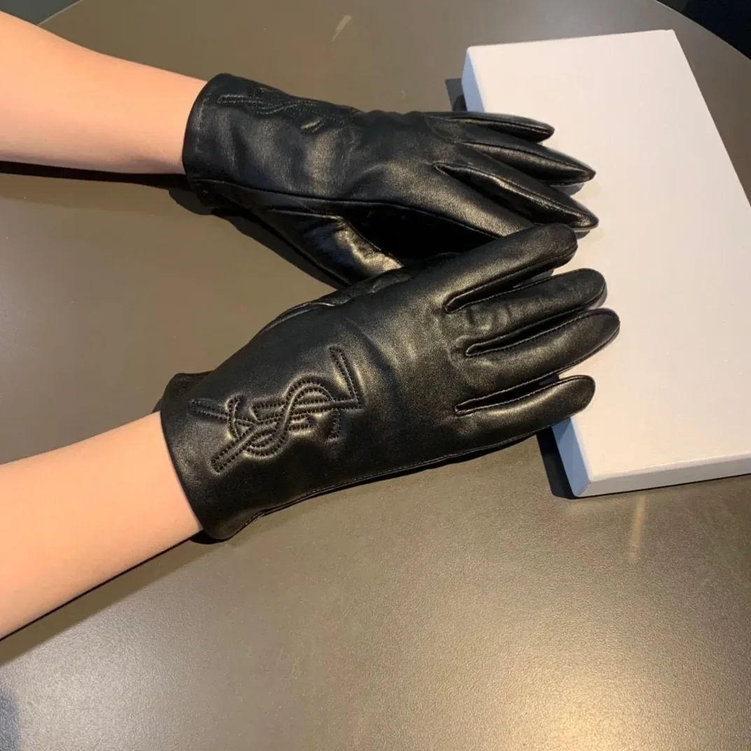Saint Laurent Gloves In Black Saint Laurent Gloves In Black