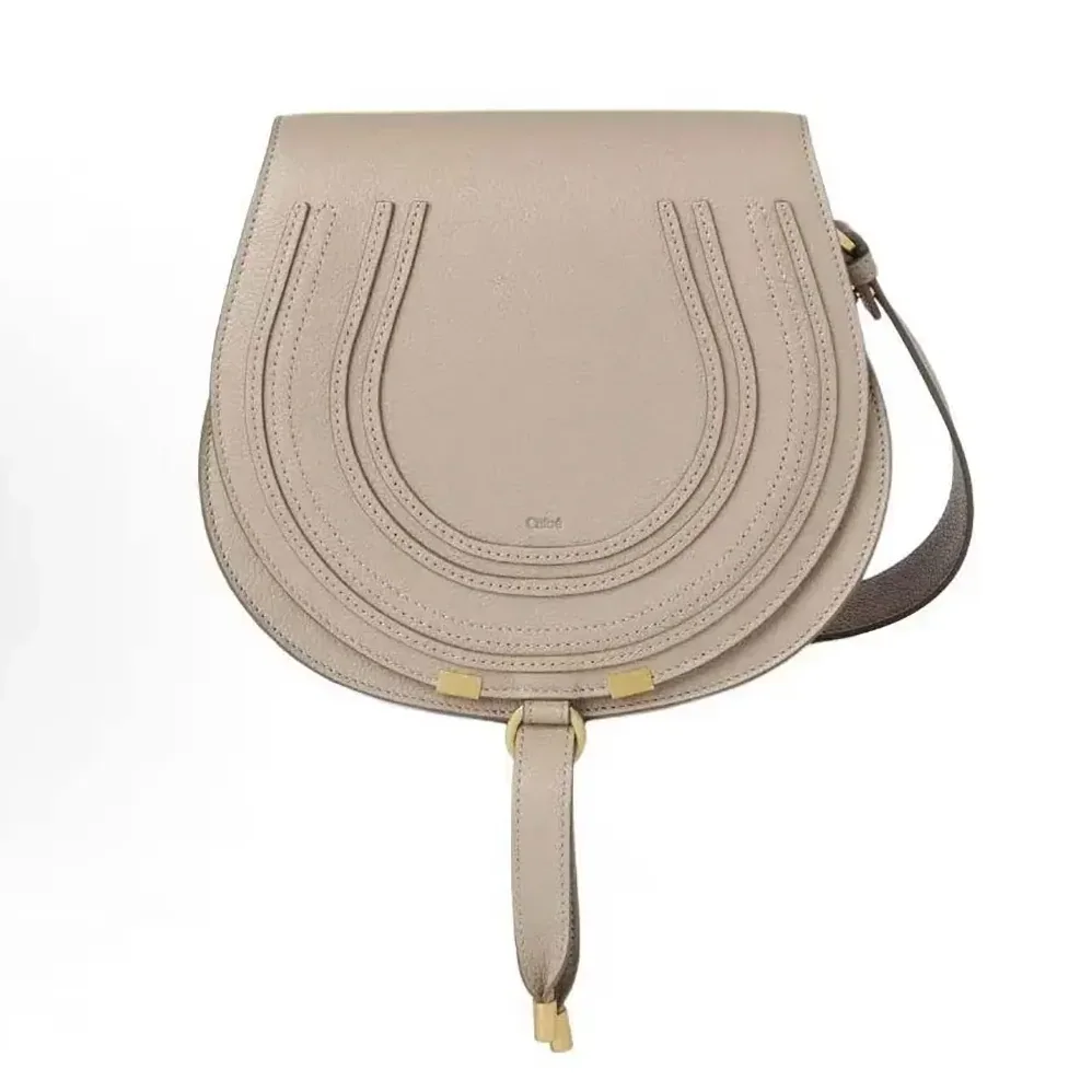 Chloe Marcie Small Saddle Bag for Women in Sandy