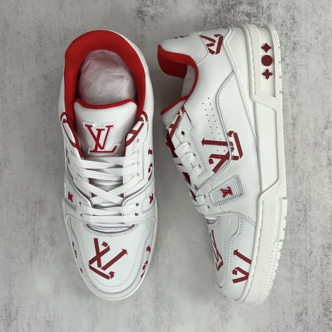 Louis Vuitton LV Trainer Sneaker Red for Women