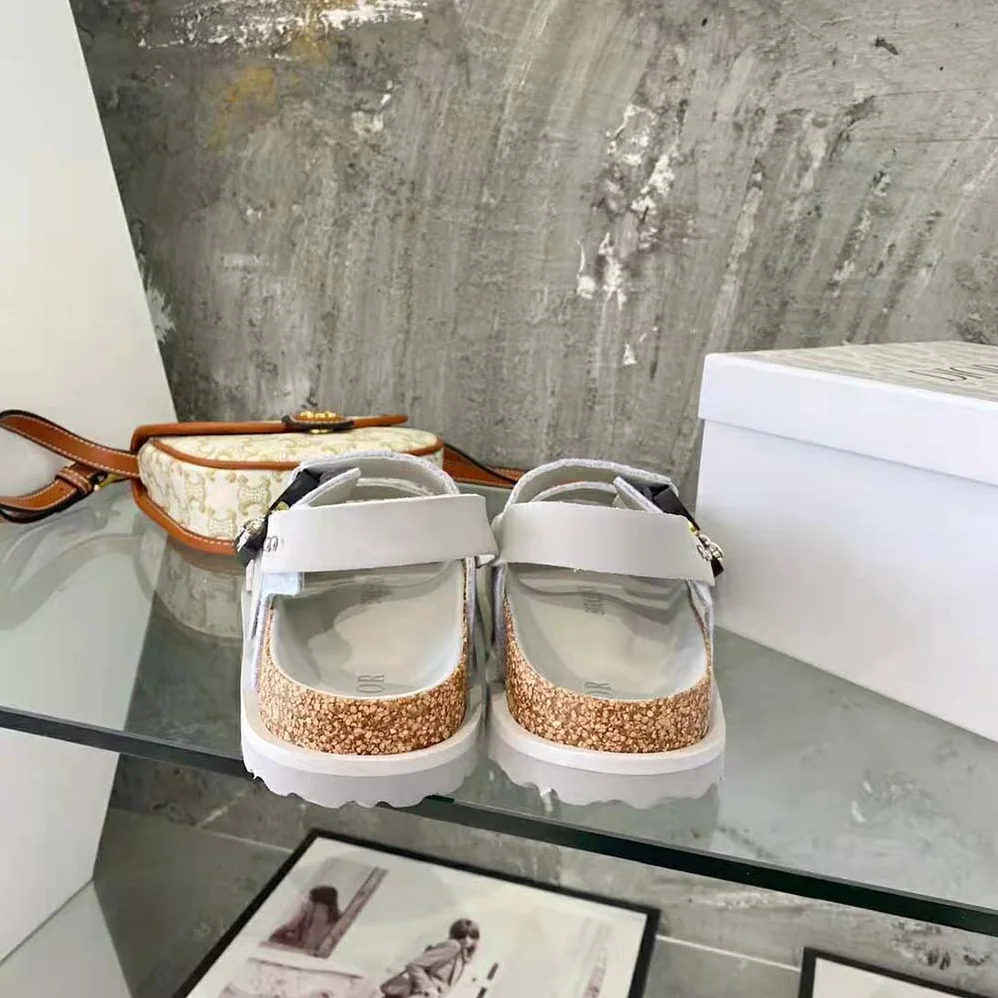 Dior Dior by Birkenstock Milano Sandal Dior Gray Felted Wool and Nubuck Calfskin for Men