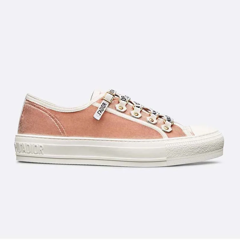 Dior Shoes Walk'n'Dior Velvet Sneaker for Women in Pink Dior Shoes Walk'n'Dior Velvet Sneaker for Women in Pink