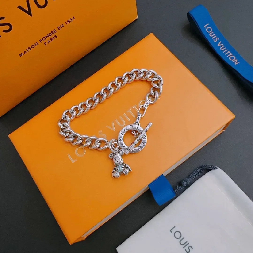 Louis Vuitton Bear Bracelet Silver Louis Vuitton Bear Bracelet Silver