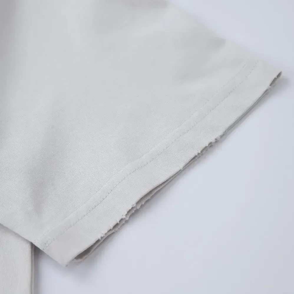 Balenciaga Lo_ve T-Shirt Medium Fit in off White and Black Vintage Jersey for Men Balenciaga Lo_ve T-Shirt Medium Fit in off White and Black Vintage Jersey for Men