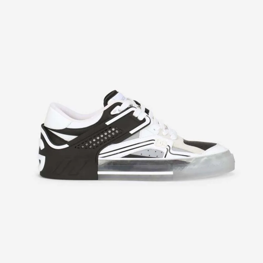 Dolce Gabbana D&G Calfskin Custom 2.Zero Sneakers for Men in Black
