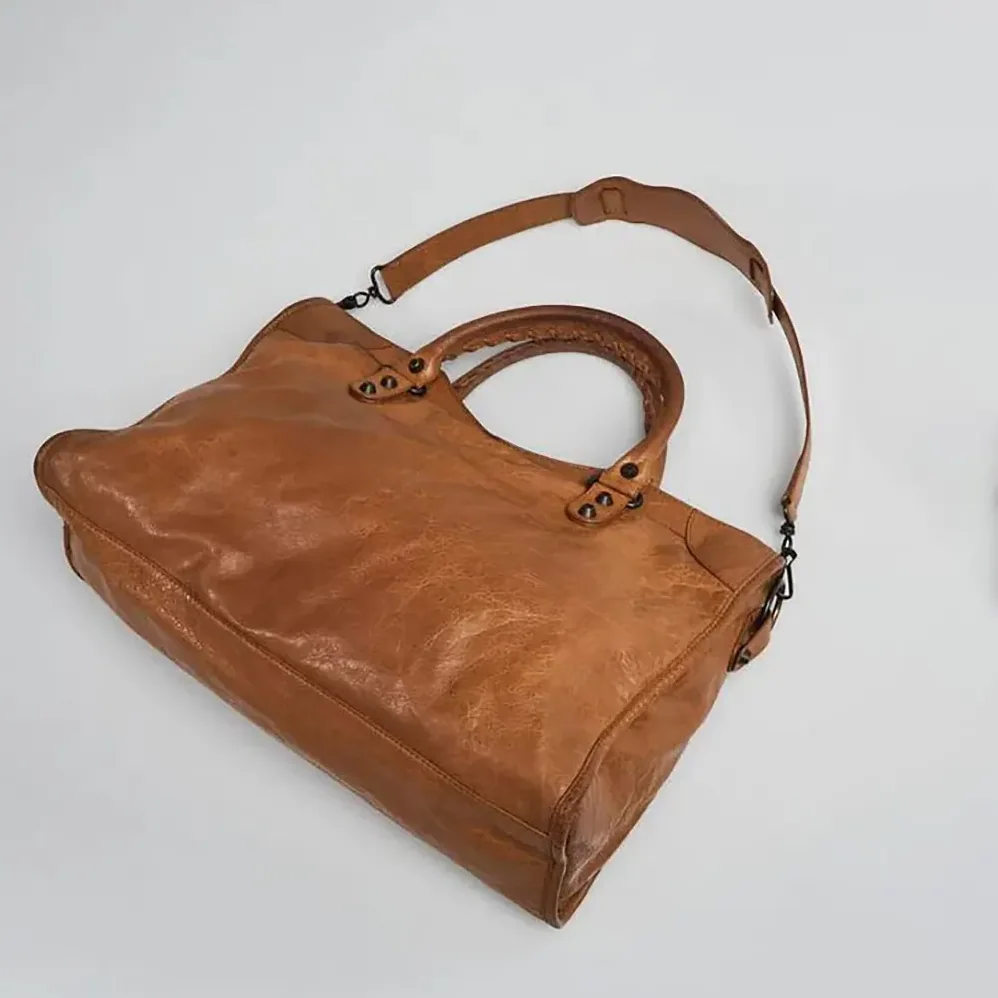 Balenciaga Le City Medium Bag Metallized in Brown for Women Balenciaga Le City Medium Bag Metallized in Brown for Women