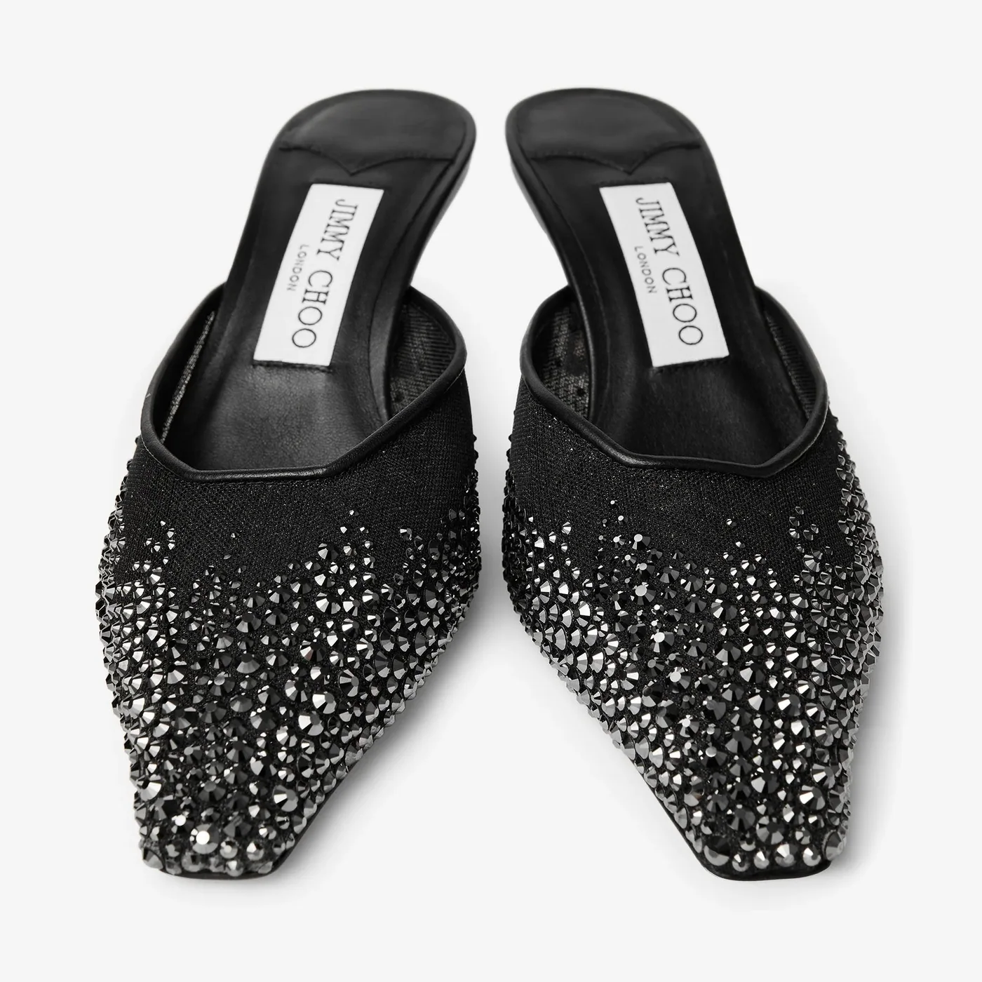 Jimmy Choo Vivi 65 Crystal Mesh Mules Pink VIVI65NYT Jimmy Choo Vivi 65 Crystal Mesh Mules Pink VIVI65NYT