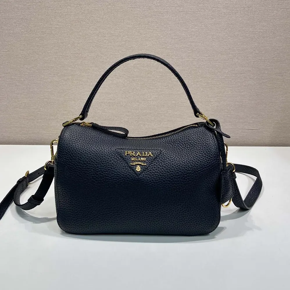 Prada Small Leather Bag for Women in Black Prada Small Leather Bag for Women in Black