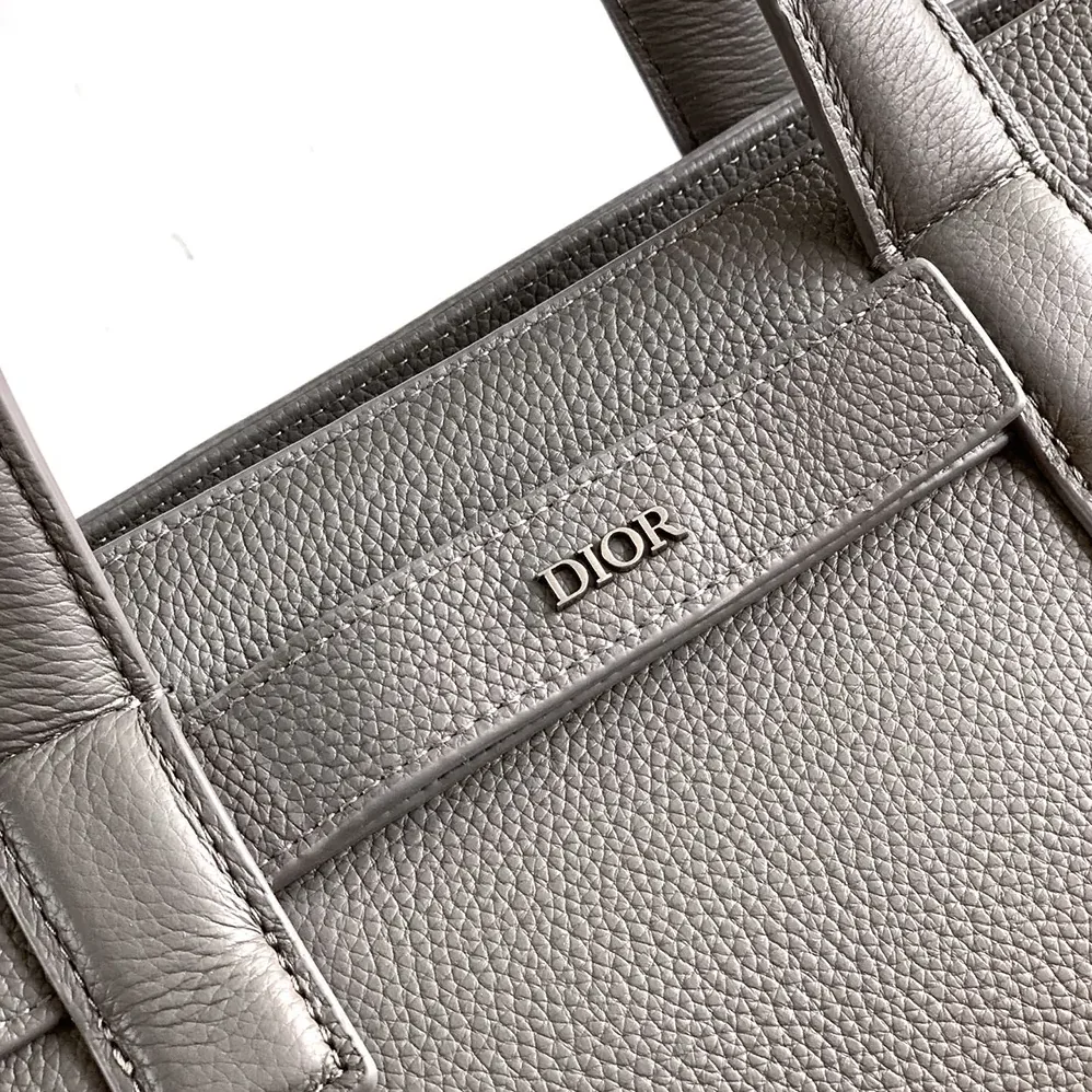Dior Medium Dior Normandie Tote Bag Gray Dior Icons Calfskin for Men Dior Medium Dior Normandie Tote Bag Gray Dior Icons Calfskin for Men