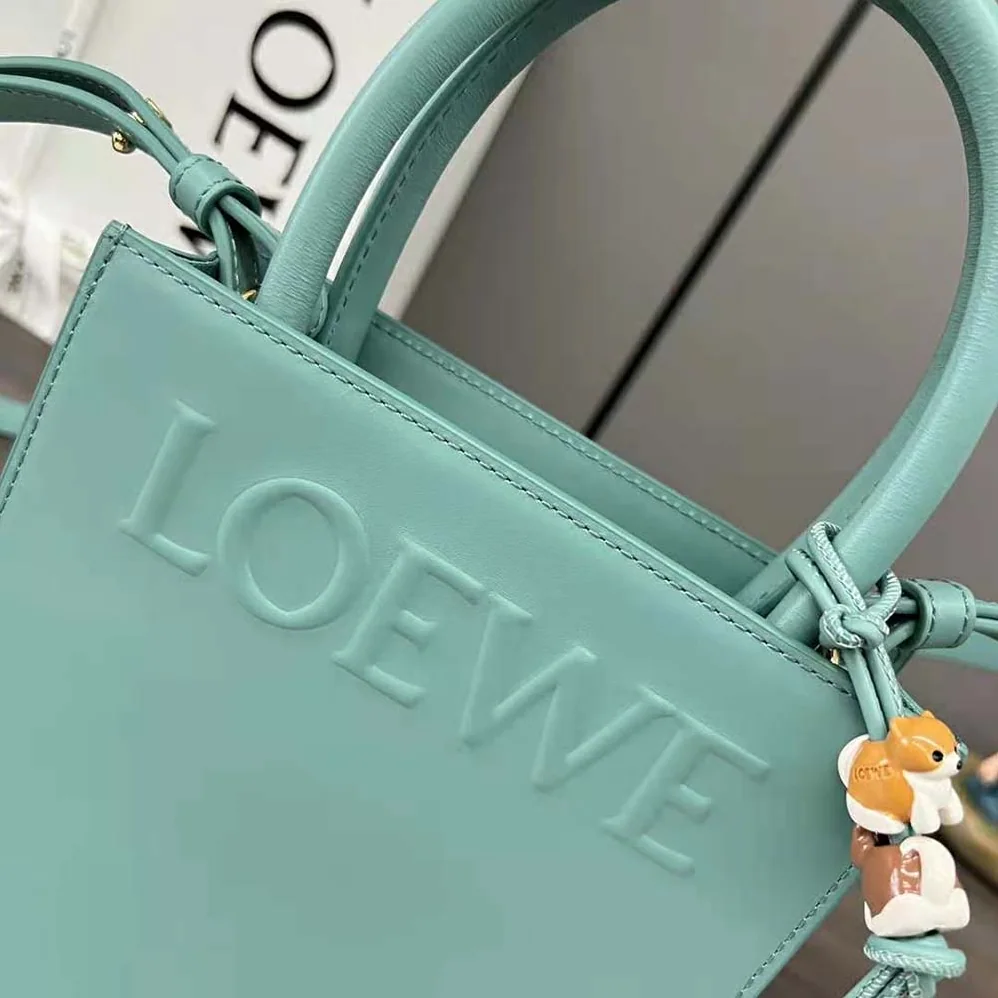 Loewe Standard A5 Tote in Sleek Calfskin for Women in Aqua