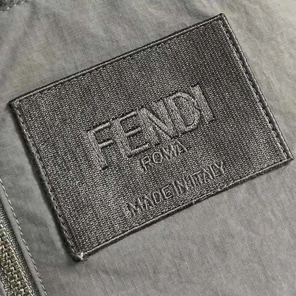 Fendi Blouson Gray Teddy Sweatshirt-FW1288AQMNF1MU3 for Men