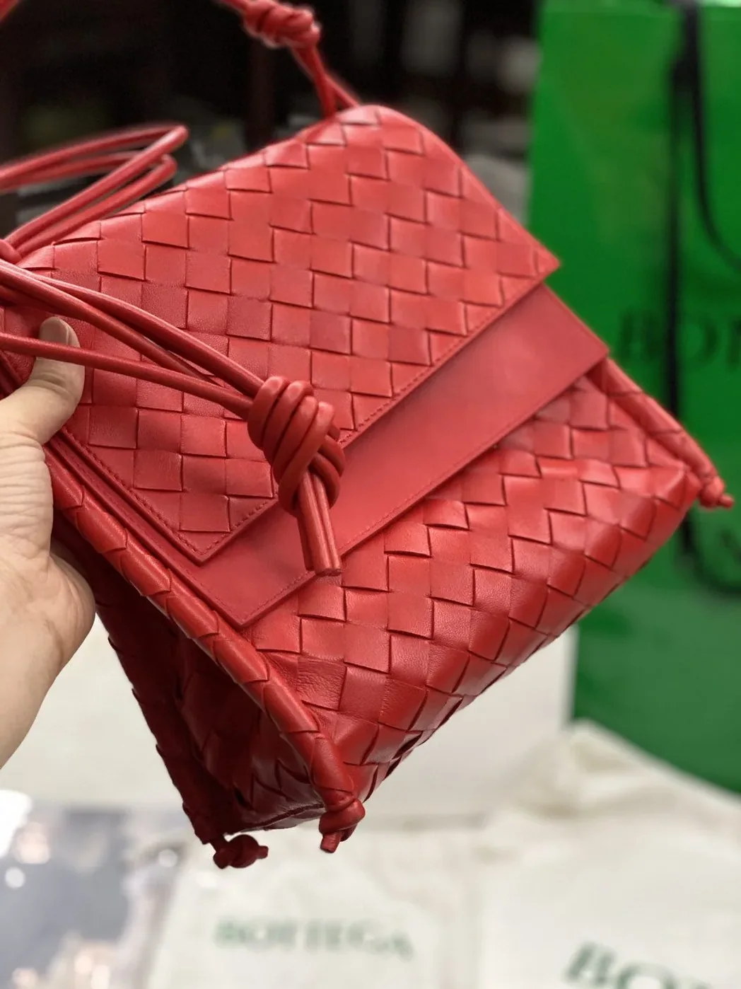 Bottega Veneta Backpack Red Bottega Veneta Backpack Red