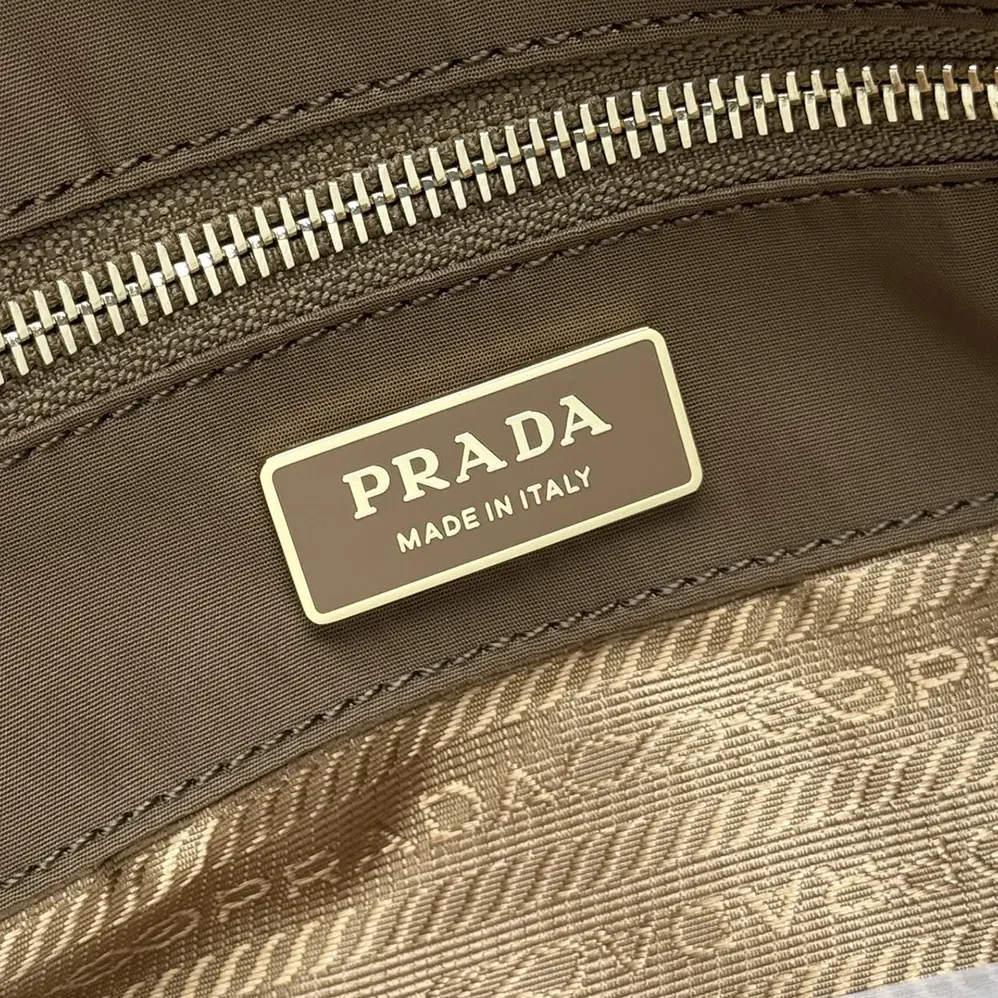Prada Mariner Large Re-Nylon Shoulder Bag for Women in Brown