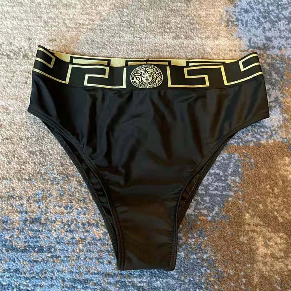 Versace Greca Border High Waist Briefs for Women