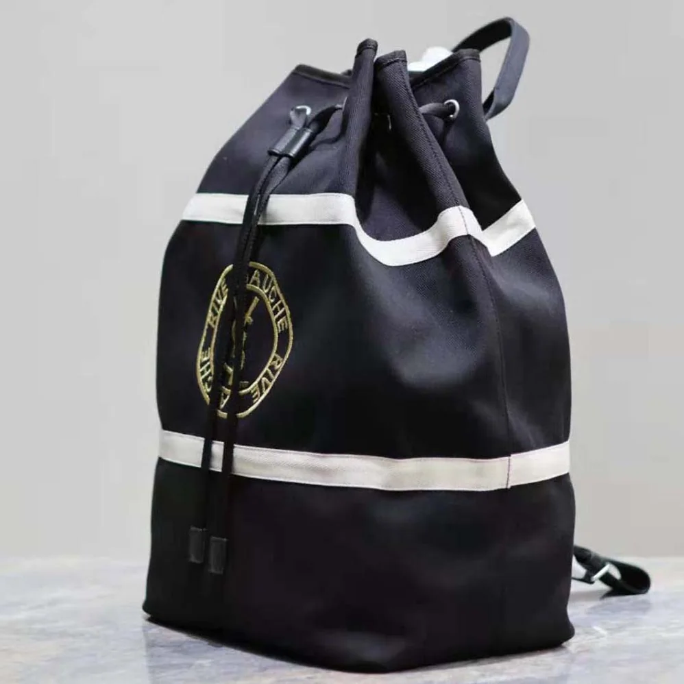 Saint Laurent YSL Rive Gauche Sling Bag in Canvas for Men in Black