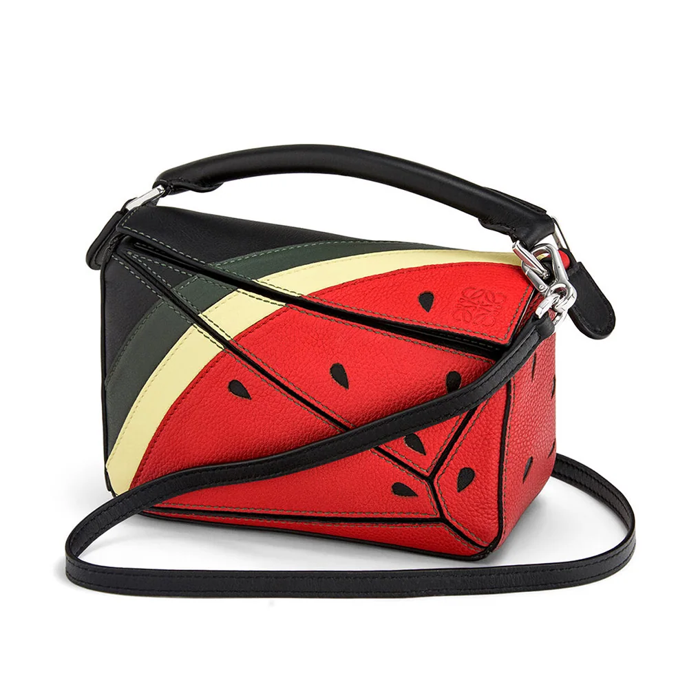 Loewe Watermelon Mini Puzzle Bag in Classic Calfskin for Women Loewe Watermelon Mini Puzzle Bag in Classic Calfskin for Women