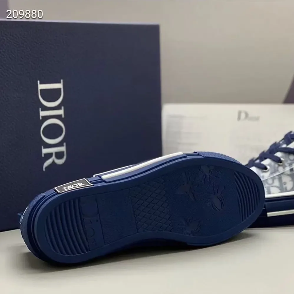 Dior B23 League Low-Top Sneaker Blue Dior Oblique Canvas for Unisex Dior B23 League Low-Top Sneaker Blue Dior Oblique Canvas for Unisex