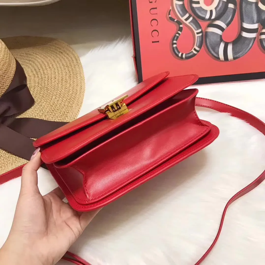 Celine Medium Classic Bag in Box Calfskin Leather in Red