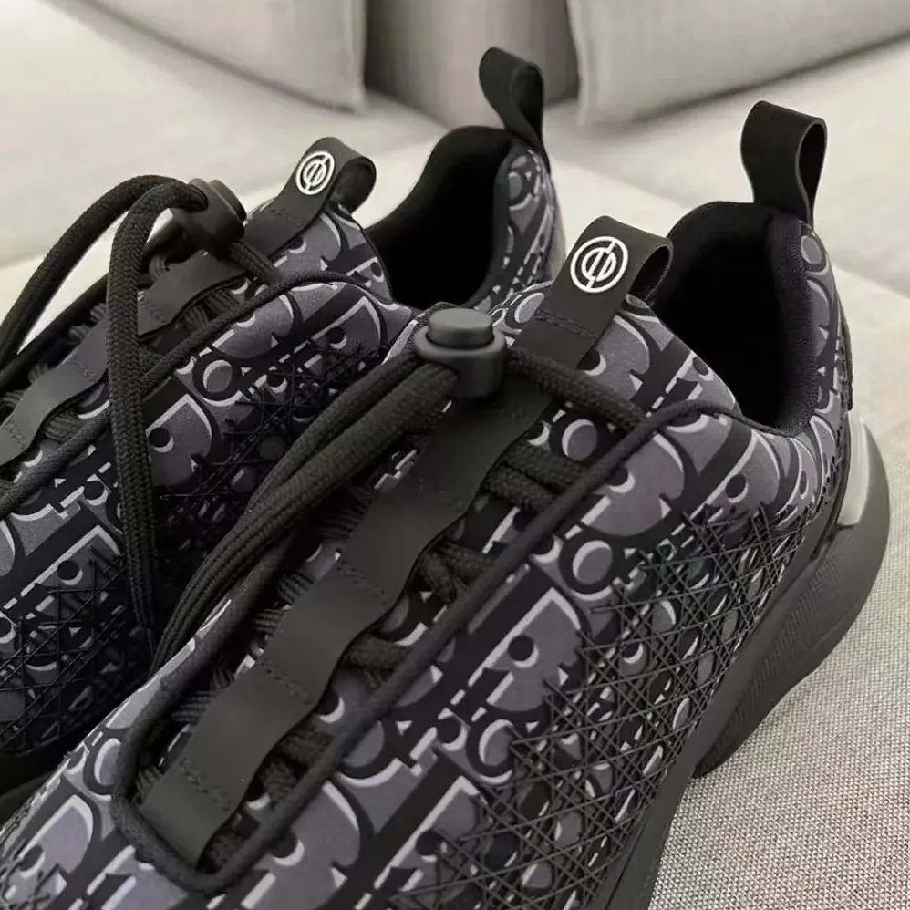 Dior B24 Sneaker Black Dior Oblique Technical Fabric for Men Dior B24 Sneaker Black Dior Oblique Technical Fabric for Men