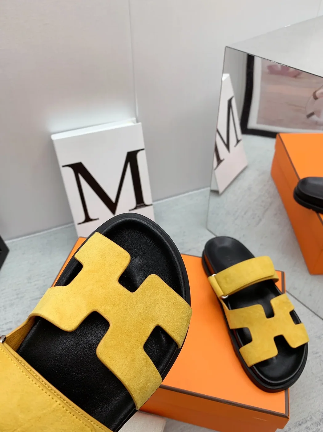 Hermes Chypre Sandal Yellow Hermes Chypre Sandal Yellow