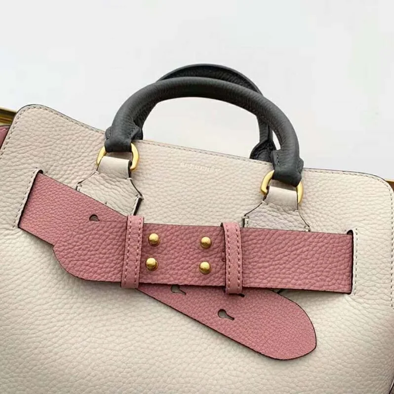 Burberry The Small Tri-Tone Leather Belt Bag for Women in Pink Burberry The Small Tri-Tone Leather Belt Bag for Women in Pink