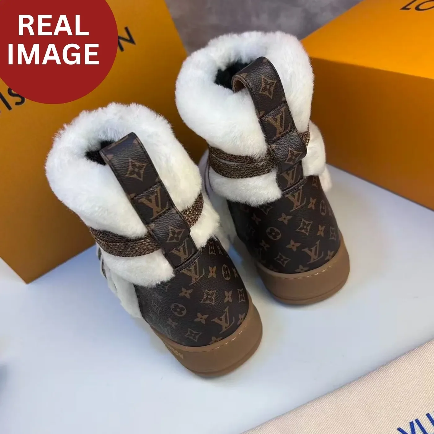 Louis Vuitton LV Cloud Lace-Up Ankle Boots Sneaker Beige 1AIV31