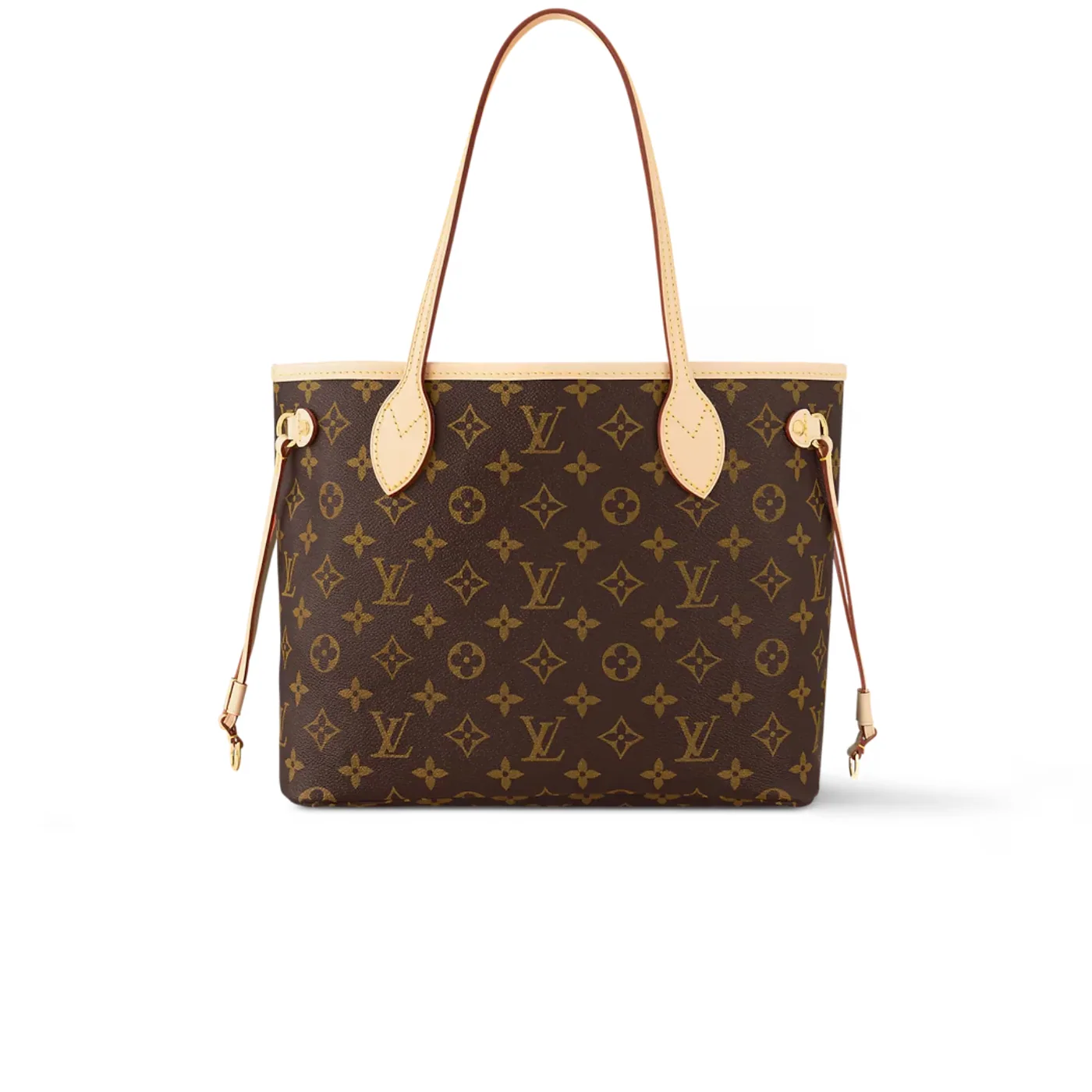 Louis Vuitton Neverfull PM Tote Bag in Beige Monogram Gold Hardware