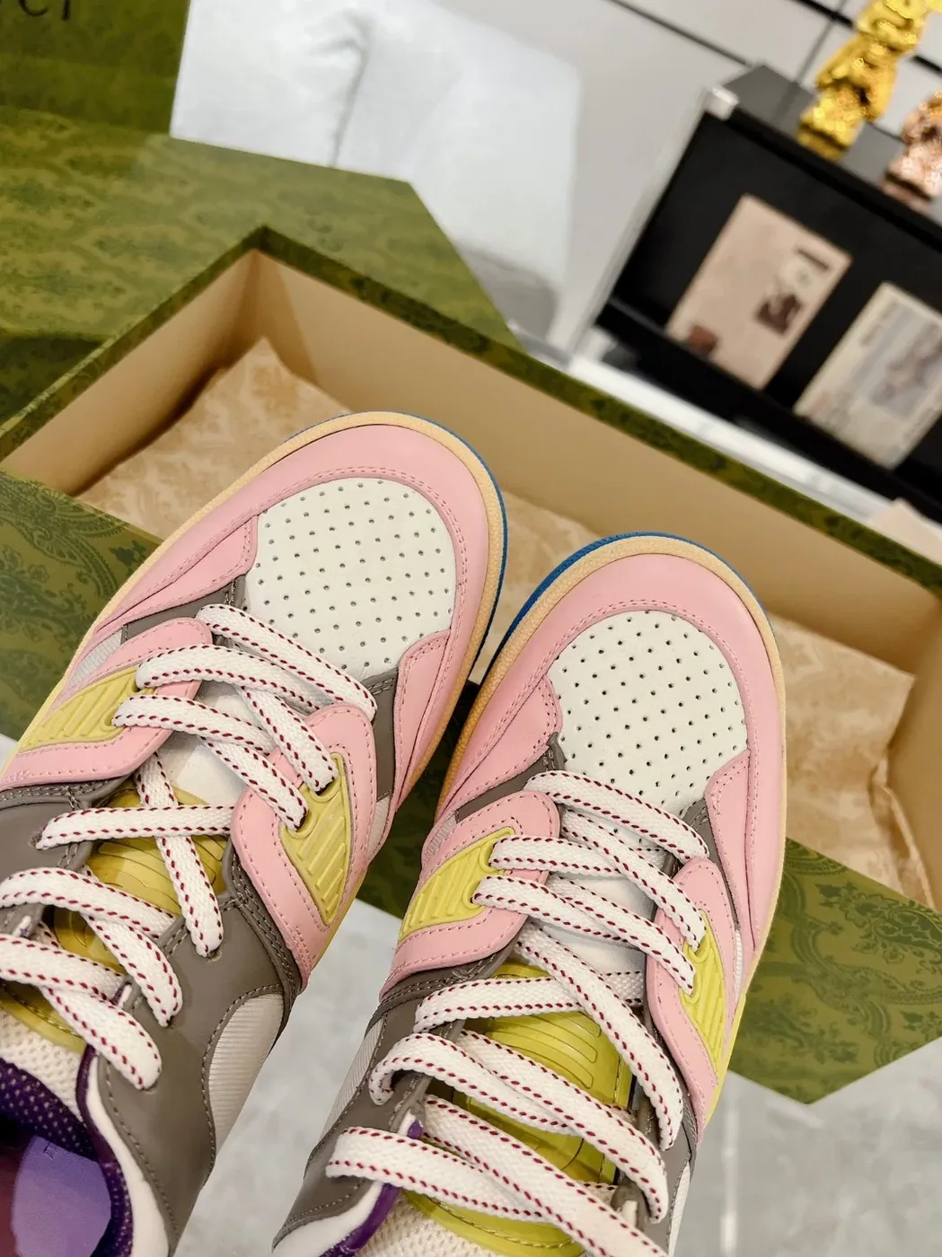 Gucci Basket Sneaker Pink Gucci Basket Sneaker Pink