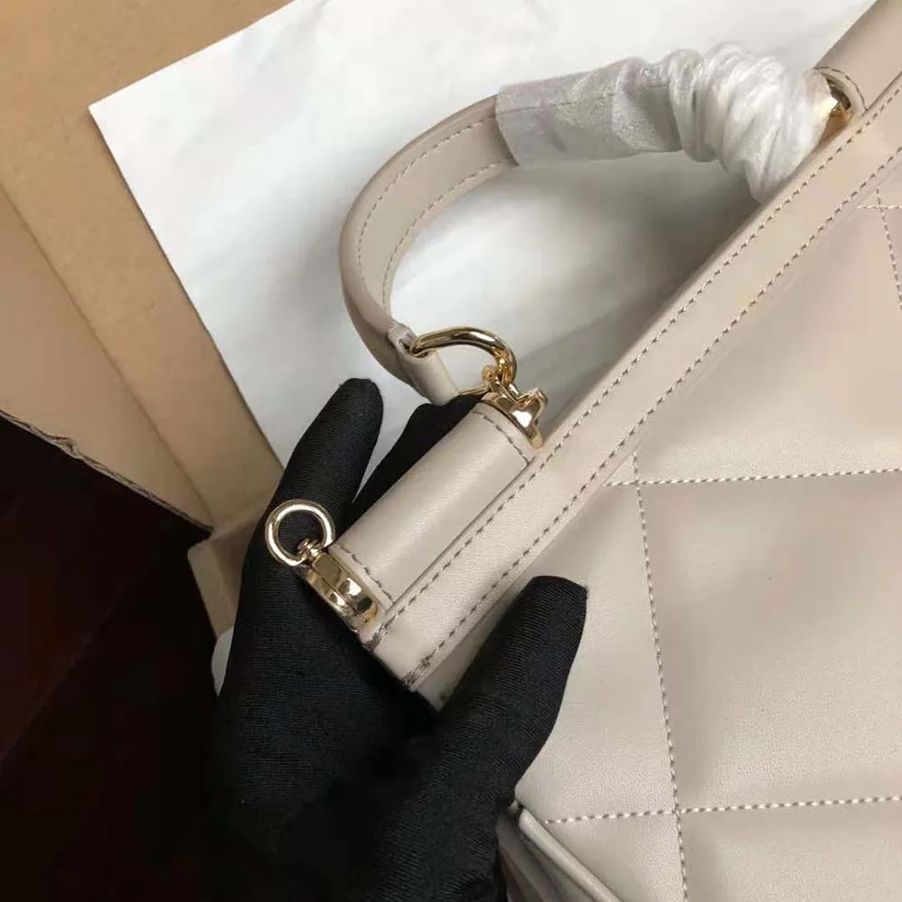 Dolce Gabbana D&G Medium Sicily Bag in Quilted Calfskin for Women in Sandy