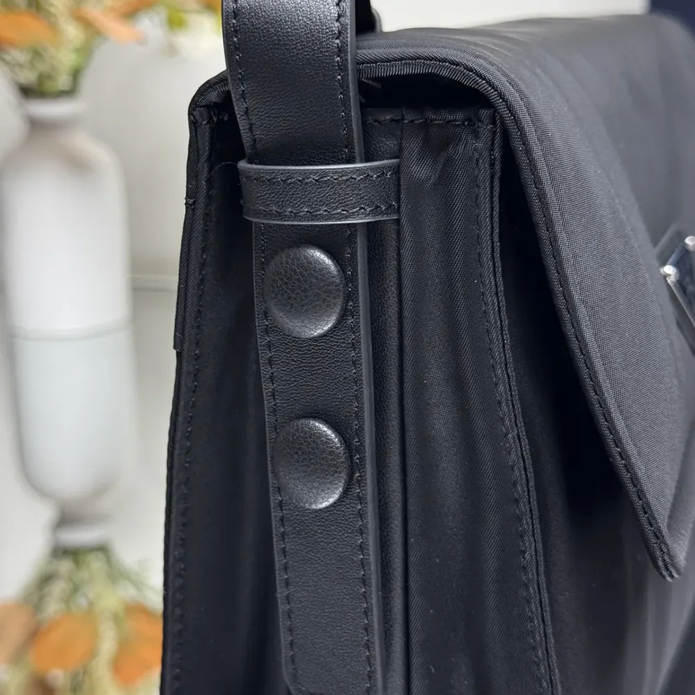 Prada Small Padded Re-Nylon Shoulder Bag for Women in Black