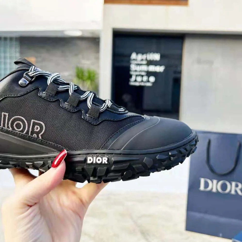 Dior Diorizon Hiking Shoe Purple Technical Mesh with Black Rubber for Men