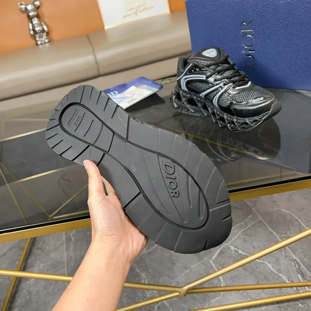 Dior B35 NXXT Sneaker Black Technical Fabric and Black Technical Mesh for Men