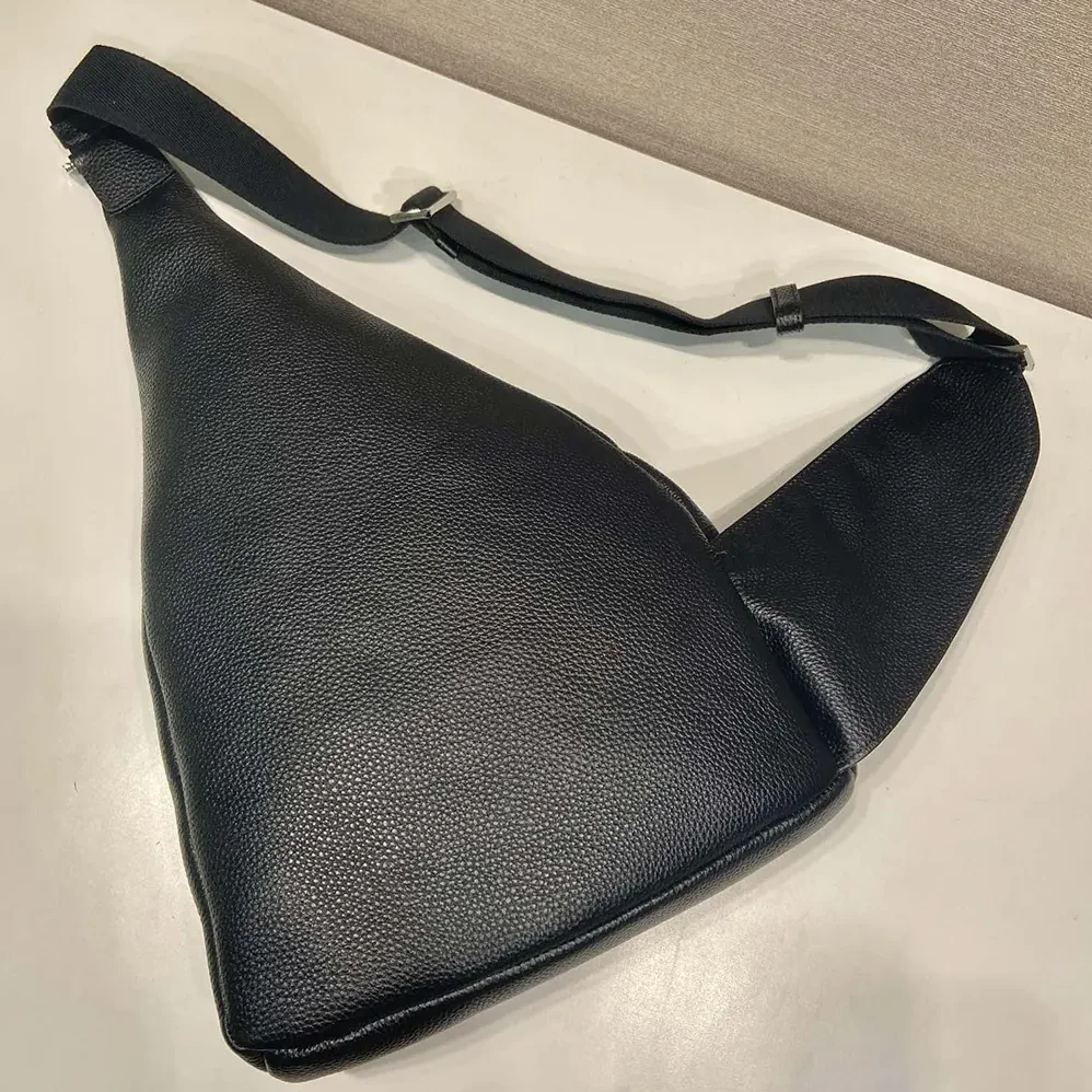 Prada Cross Leather Bag for Men in Black