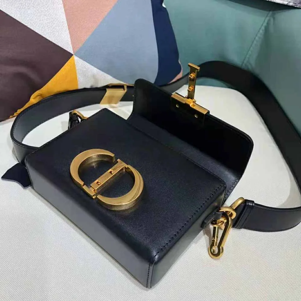 Dior 30 Montaigne Box Bag Black Box Calfskin for Women Dior 30 Montaigne Box Bag Black Box Calfskin for Women