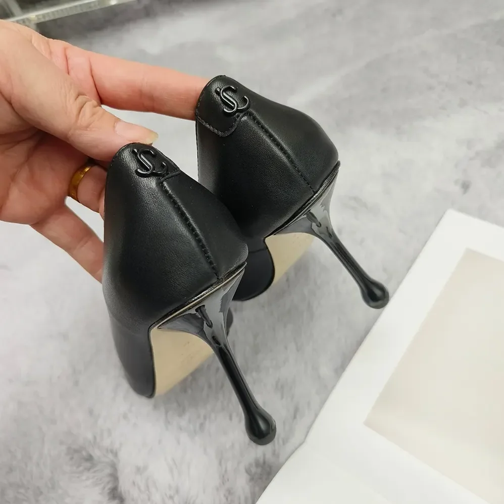Jimmy Choo Ixia 80 Black Nappa Leather Pumps for Women
