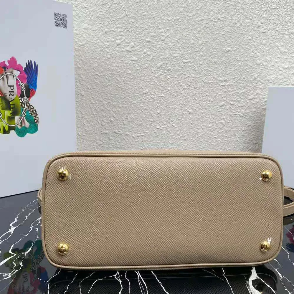 Prada Medium Saffiano Leather Prada Matinee Bag for Women in Sandy Prada Medium Saffiano Leather Prada Matinee Bag for Women in Sandy