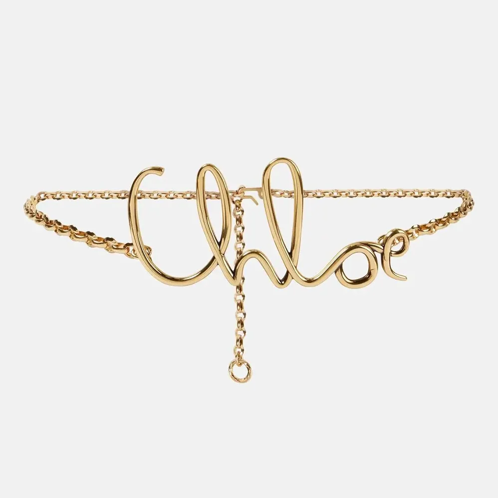 Chloe Iconic Chain Small Belt for Women in Gold Chloe Iconic Chain Small Belt for Women in Gold
