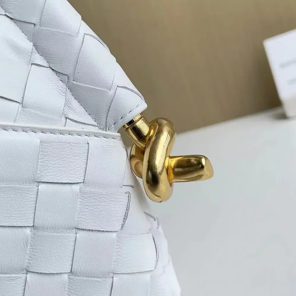 Bottega Veneta Small Solstice Shoulder Bag for Women in White