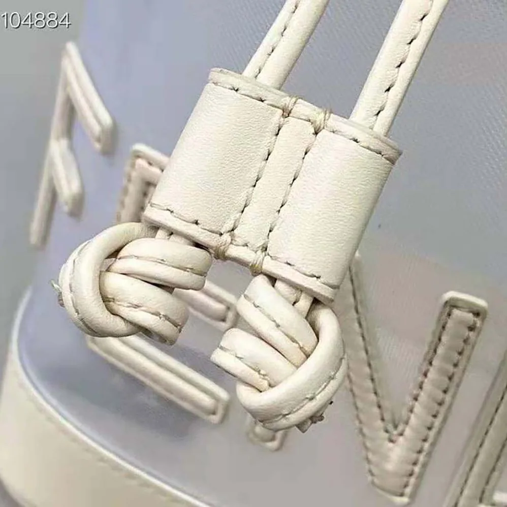 Fendi Mon Tresor Leather and Mesh Mini-bag for Women in White Fendi Mon Tresor Leather and Mesh Mini-bag for Women in White