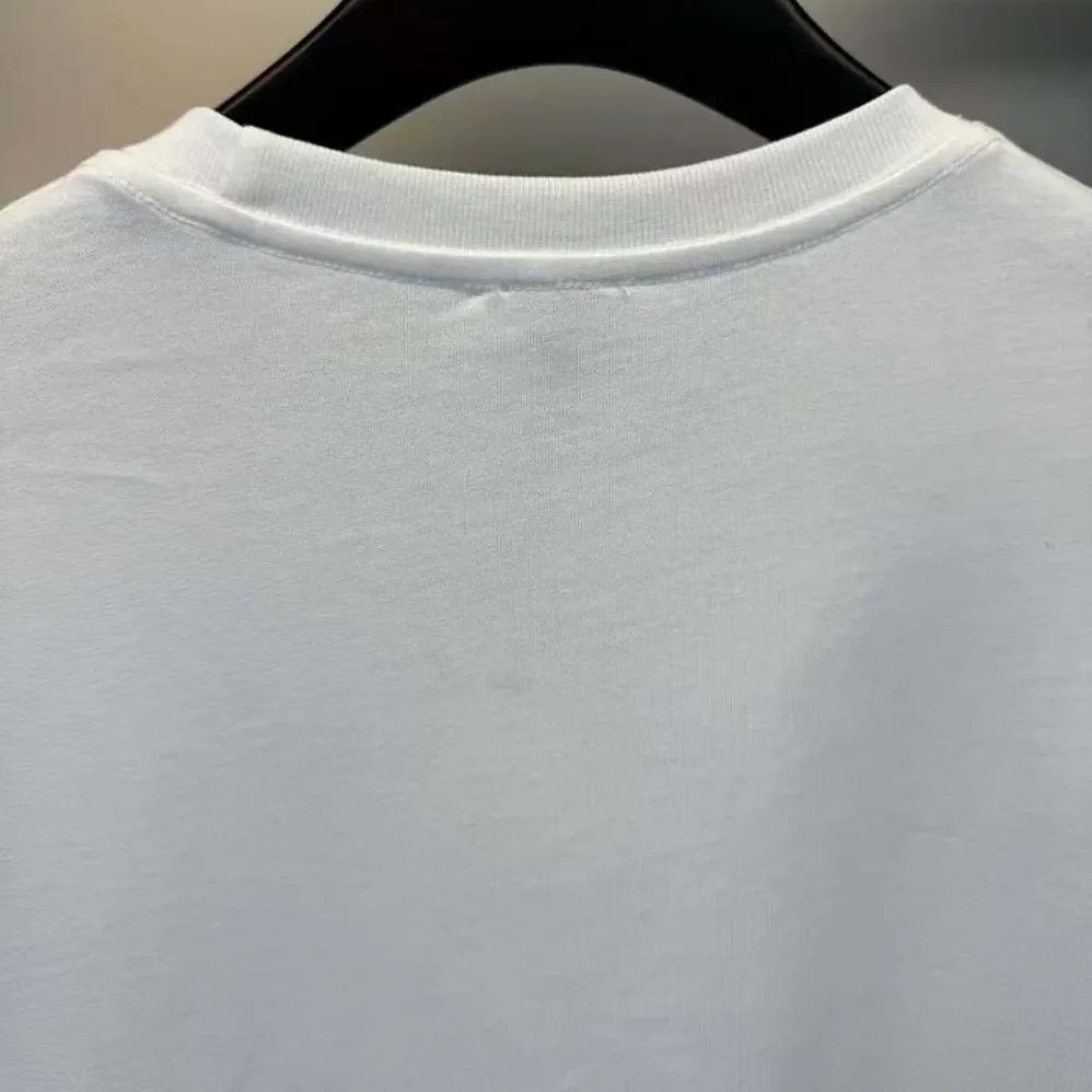 Loewe Glitch Anagram T-shirt in Cotton for Men in White/Red